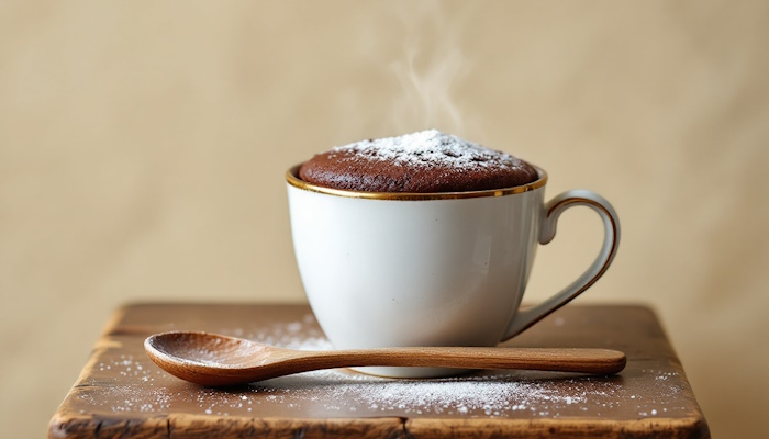bolo de chocolate de caneca